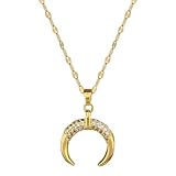 Photo Gallery cwzzws accessori per ragazze crescent collana luna per donne e uomini, mezzaluna vintage moon piccole perle rotonde a sospensione semplici coclane a ciondolo luna semplice, collana in fase luna, Photo Gallery cwzzws accessori per ragazze crescent collana luna per donne e uomini, mezzaluna vintage moon piccole perle rotonde a sospensione semplici coclane a ciondolo luna semplice, collana in fase luna,