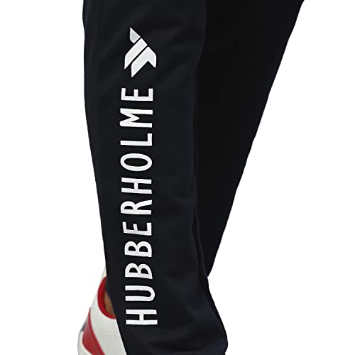 Image of Hubberholme Men's Slim Fit All Season Wear Cotton Track Pants - Trackpant with Drawstring Elastic Waistband, Lower for Jogging, Gym, Sports & Dailywear