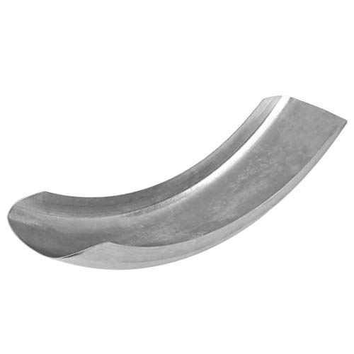 Image of F FIERCE CYCLE 6.1 Inch Custom Silver Tone Metal Motorcycle Splash Guard Long Rear Fender for Harley 883