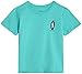 Volcom Baby Boys Swim Set - 2 Piece Short Sleeve Swim Shirt Graphic Tees & Board Shorts - Infant Toddler Little Boys Swimsuit, Size 18 Months, Sea Spray