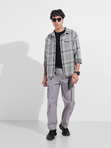 Image of The Indian Garage Co Men Relaxed Fit Mid-Rise Cargos