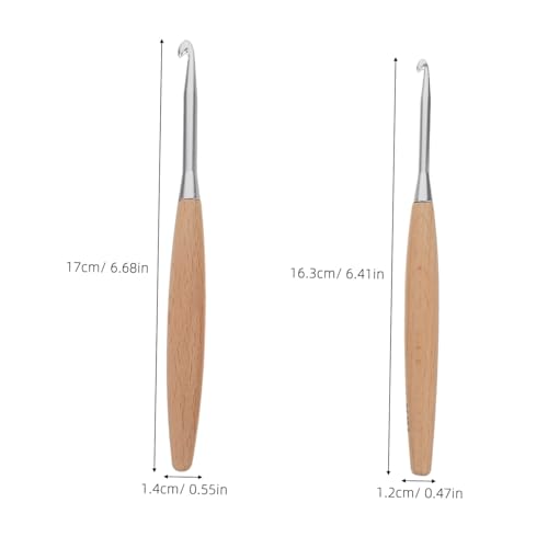 Crochets bois pour tricot de couvertures outils loisirs créatifs DIY - 2