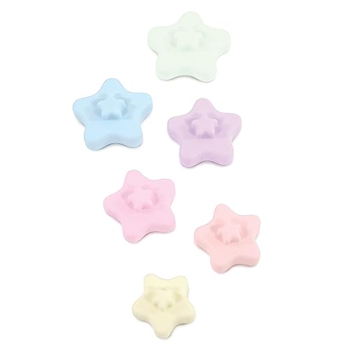 Image of Hudson Baby Silicone Stacking Toy, Star, One Size