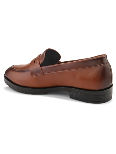 Image of STANPHORD Men Formal Penny Loafer Shoes | PU Slip-On Moccasins | Cushioned Anti-Slip | Office Business Casual (TPSL 25020)