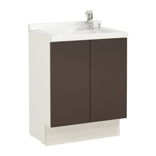 LIXIL(リクシル) INAX エスタ 化粧台本体 ブラウン×プレーンネオホワイト NSV1N-60W5Y/VR1H