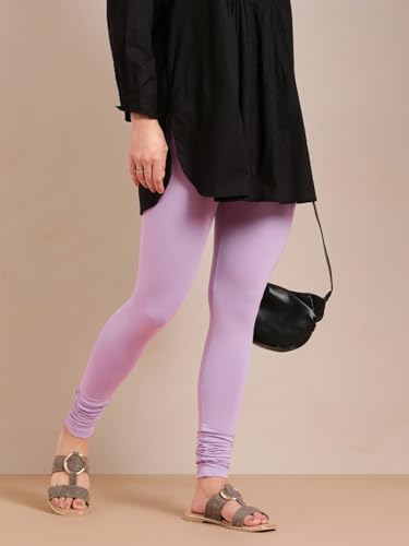 Image of TWIN BIRDS Tailored Cut and Classic Fit Super Stretchable Elastane Fabric Churidar Leggings for Women