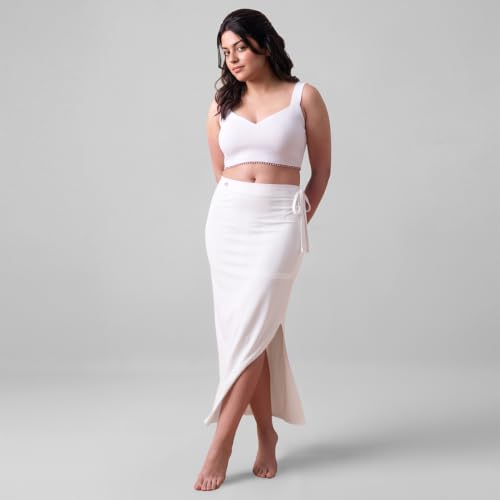Image of dermawear Women Blended Fabric Saree Shapewear Petticoat (SS-406)