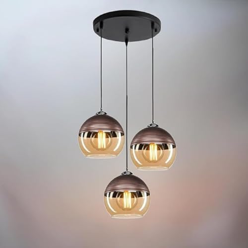Image of Florion Premium 3-Light Hanging Pendant Lamp| Chandelier for Living Room| Bedroom| Balcony| Suitable for Home & Office