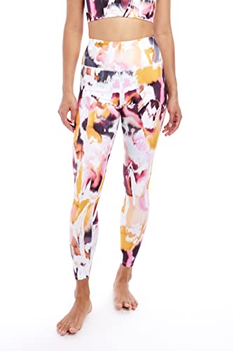 Sage Women's High Waisted 7/8 Leggings - Moisture Wicking Tummy Control Slimming Stretch Athletic High Rise Yoga Pant, Multi, Medium #TOP25