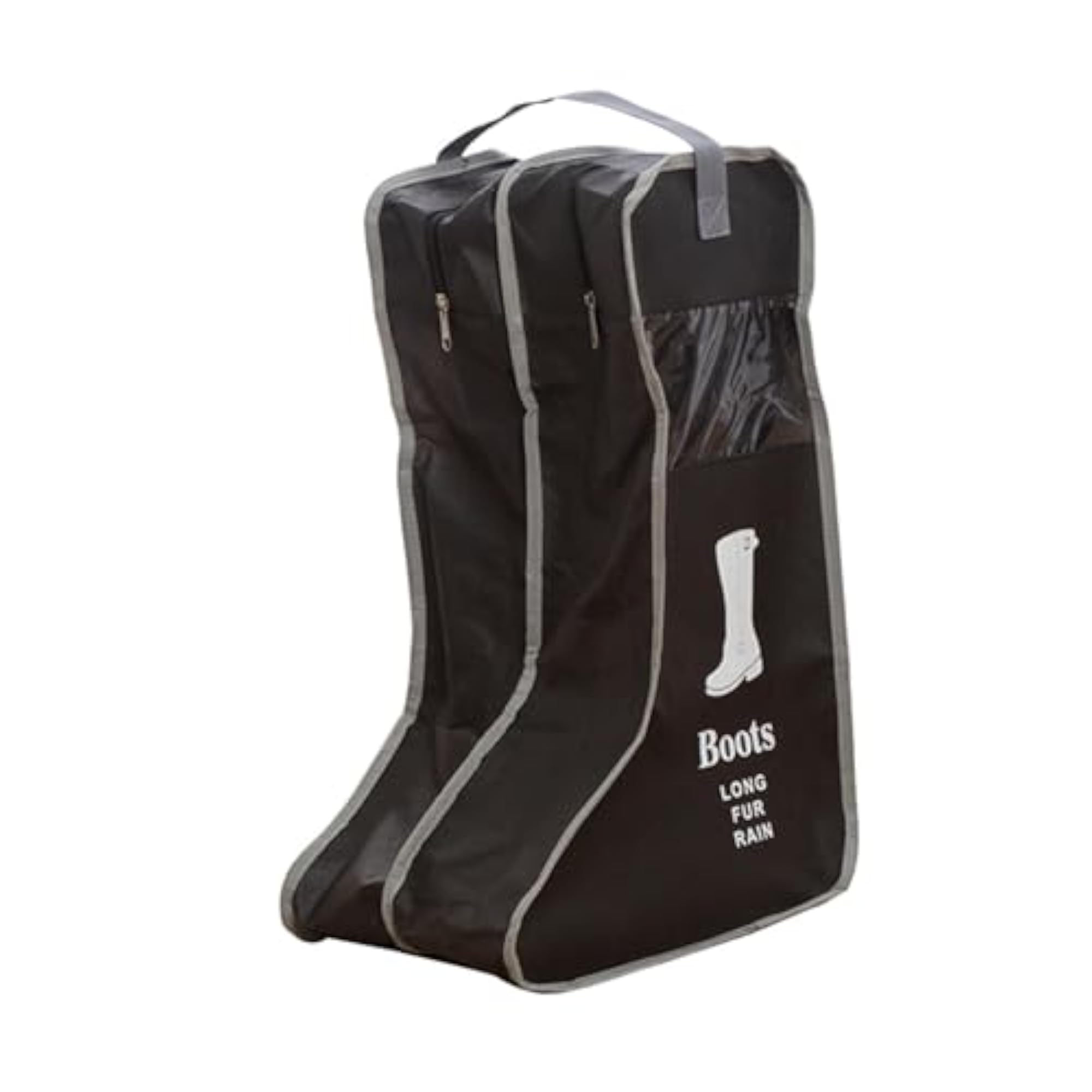 Lightweight Boots Storage Bag for Trips, Trendy Black Shoe Pouch