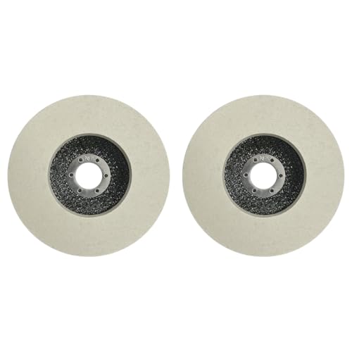 Image of Wool Felt Flap Polishing Disc,Thicken Polishing Wheel Pad, Grinder Buffing Felt Flap Discs Polishing Wheel for Car Waxing, Metal Polishing, Woodworking, Jewelry & Glass Finishing(Round)
