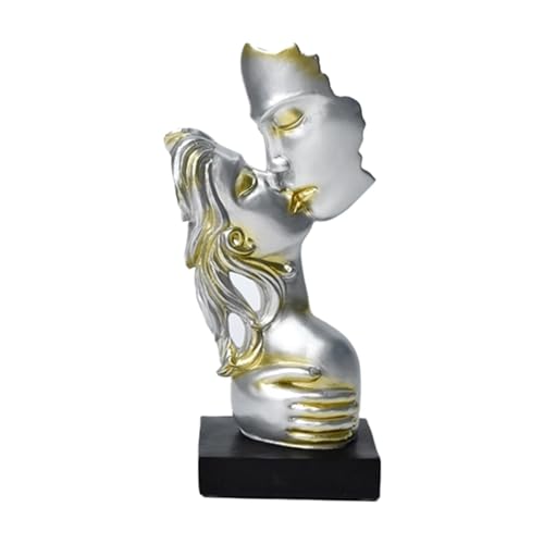 【Scultura di coppia di arte astratta】: la statua di di scultura a faccia astratta non è solo una decorazione alla moda, ma anche una nuova decorazione per la casa, aggiungendo un'atmosfera artistica alla scena
