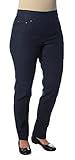 Ruby Rd. Women's Pull-on Extra Stretch Denim Jean, Dark Indigo, 12