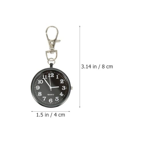 Reloj de bolsillo llavero con dial claro y lectura rápida para colgar fácilmente en el cinturón 2