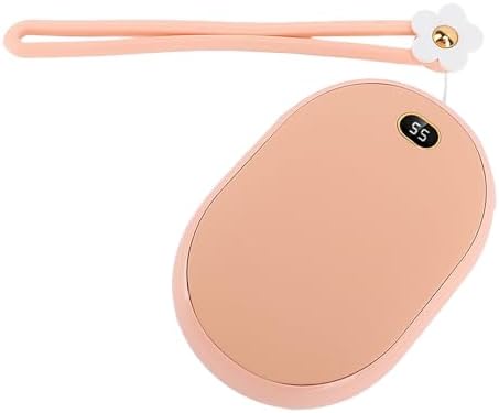 Generic USB Hand Warmer Power Bank with LED Display for Quick Heating and Charging on the Go 10000mAh Portable Heater (Pink) — view 6