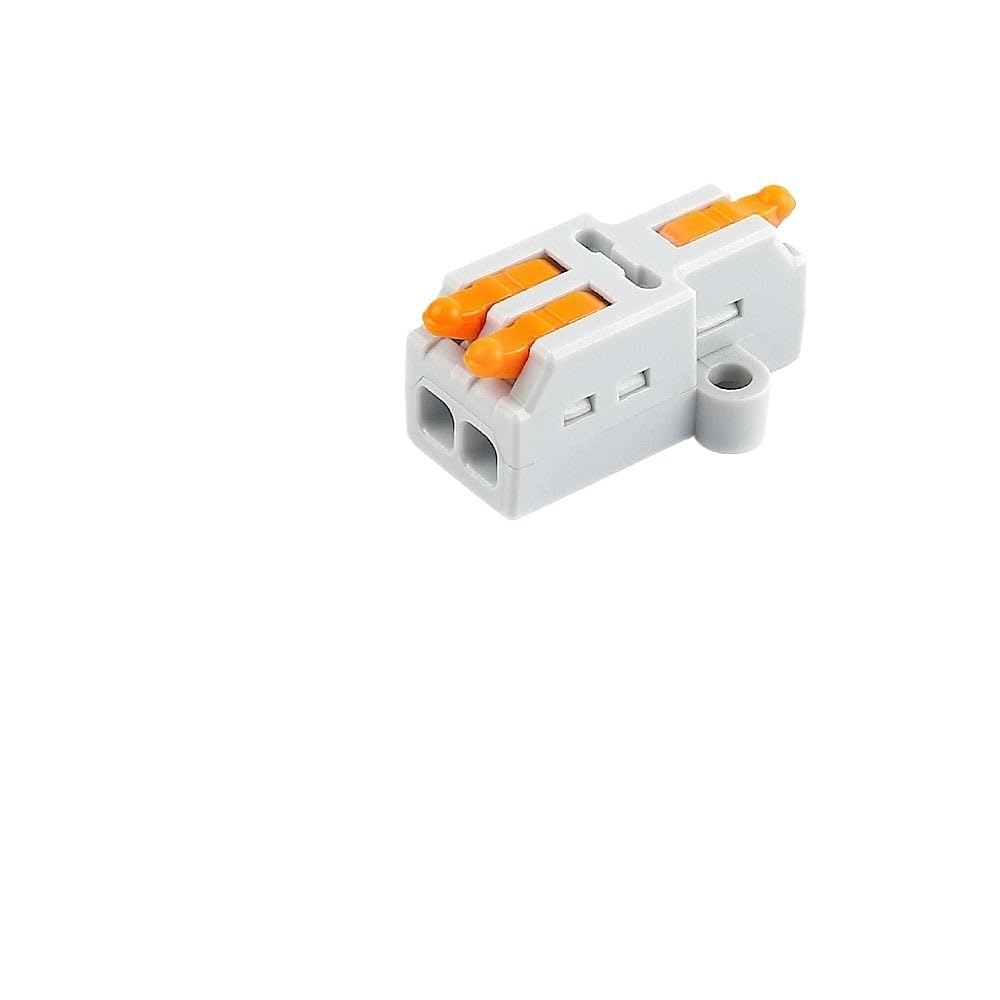 10/50 Uds. Todos los conectores compactos mi ni de cable rápido tuerca de palanca divisor de engarce conductores eléctricos bloque de terminales Push-in Home(D1-2,10PCS)