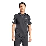 Adidas Men's Club Tennis Climacool 3-Stripes Polo Shirt, Black, Large
