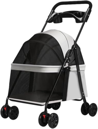 ペットカート 小型犬 犬 カート 犬用 猫用折たたみ可能 分離不可能 多頭の小型犬&猫汎用 ドッグ バギー 折りたたみ式 180度回転キャスター