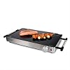Korona 46100 Glazen tafelgrill, 2-in-1 tafelgrill en warmhoudplaat, 800 watt, roestvrijstalen behuizing, 50-240 °C…