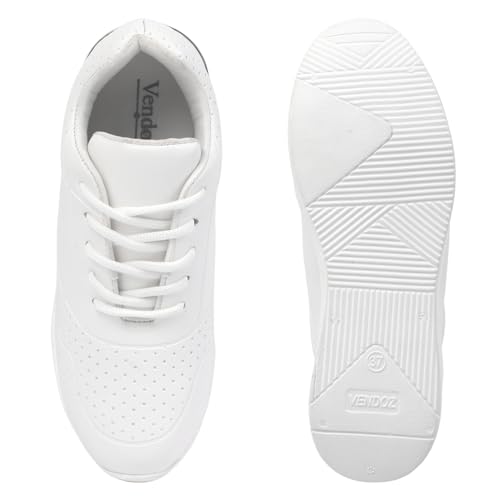 Image of Vendoz Women Casual High Heel Sneakers I Cushioned Insole I All Day Comfortable I Lightweight and Stylish Shoes for Girls CNV7061