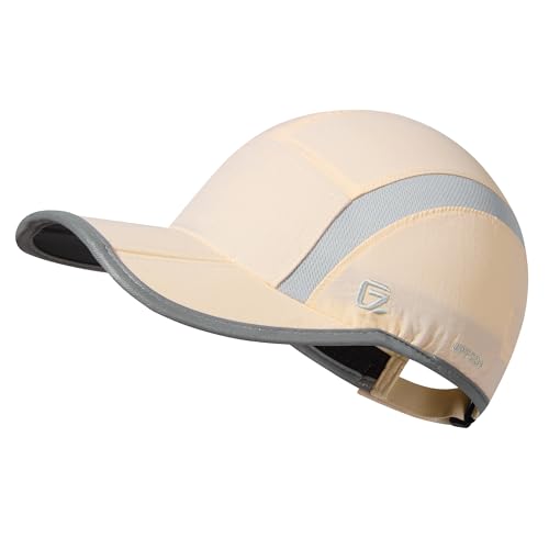 Image of GADIEMKENSD Reflective Folding Outdoor Hat Unstructured Design UPF 50+ Sun Protection Sport Hats for Womens and Mens