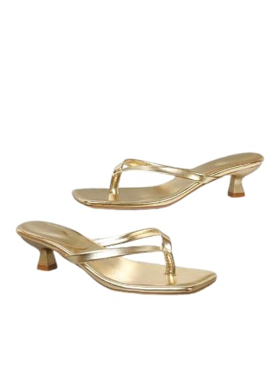 GLO GLAMP Synthetic Outer Meterial Kitten Heel Sandals (B0D8T74JX2) Amazon Price History, Amazon Price Tracker
