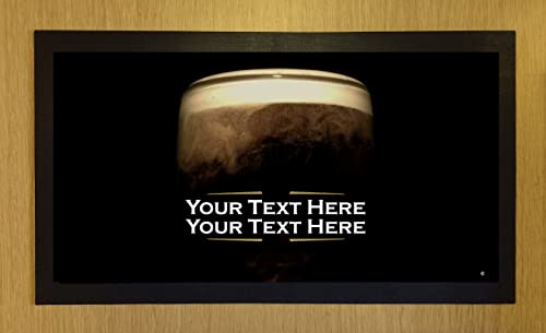 Bang Tidy Clothing Personalized Bar Runner Mat - Novelty Beer Gifts - Add Your Text - RA814