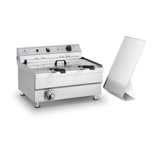 Helloshop26 - Freidora profesional para buñuelos (36 litros, 380 V, 2 cestas 14 0001771)