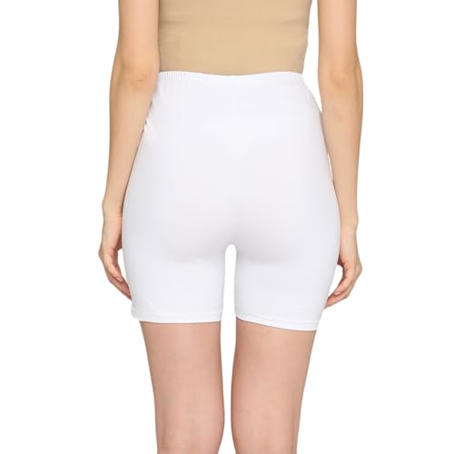 Image of Women's High Waist & Mid-Thigh Cotton Lycra Maternity Shorts|Pregnancy Panty|Maternity Panties Over The Belly for The Pre & Post Pregnancy