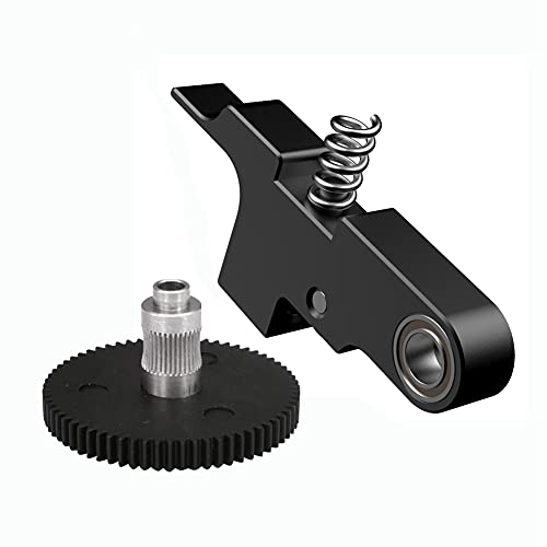 Aflytep for Artillery X1 Extruder Idler Arm and Gear with 66 Teeth Extruder Power Parts 1.75Mm Black Set