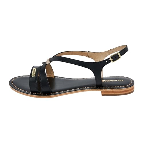 Les Tropeziennes par M. Belarbi Femme HAMOON Chaussures Ville Sandale, Noir, 39