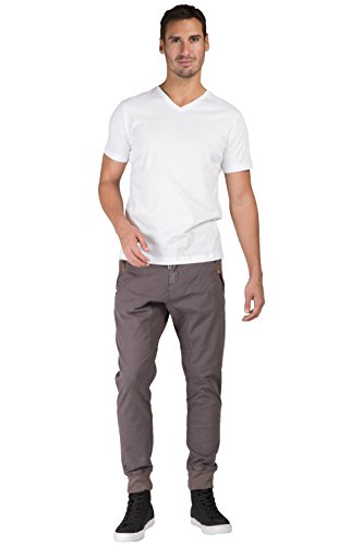 Level 7 Mens Drop Crotch Premium Washed Stretch Twill Jogger Pants With Zipper Pockets4