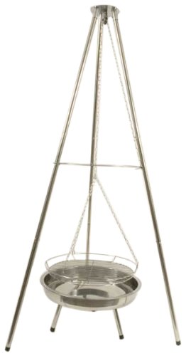 Schwenkgrill Holzkohlegrill Edelstahl INOX RVS 55 x 165 cm