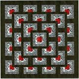 Easy Quilt Kit Boxed Maze!! Red, Black, White/Queen/Precut/Ready to Sew!!