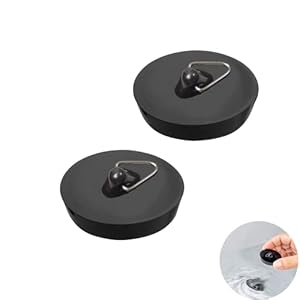 Fyaccd SCMFG-2PCS Abflussstopfen 2er Pack Schwarz