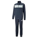 nachtcafe aldingen Seitentaschen oben und unten PUMA Herren Poly Suit Cl Trainingsanzug, Dunkle Nacht, M
