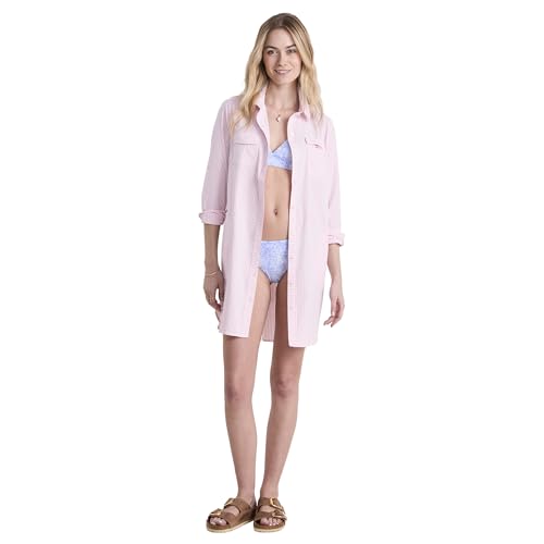 vineyard vines Womens Harbor Seersucker Shirt Cover-up2