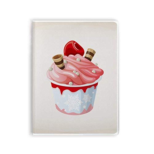 Carnet de notes souple rose motif glace pour vos recettes et projets de bureau