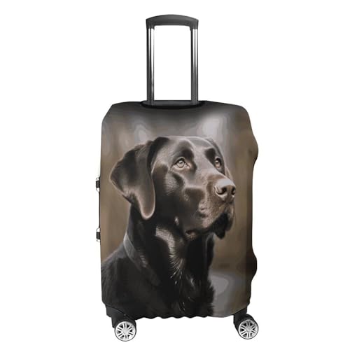 Labrador Retriever Luggage Cover, Washable Elastic Suitcase Cover Protector Fit 18-32 Inch Luggage4