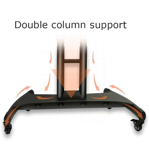 Soporte móvil de piso para TV portátil hasta 75" miniatura 6