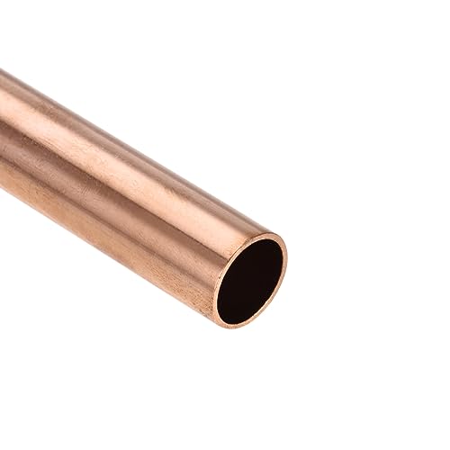 sourcing map 3 Stück 100mm Länge Kupferrohr 15mm Außendurchmesser, Nahtlose Gerades Rohr 1mm Wandstärke, Kupfer Rundrohr für Industrie Bauwesen Garten Haushalt Bastelarbeiten Dekoration