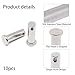 BENLIUDH 304 Stainless Steel Single Hole Clevis Pins Flat Head Clevis Pins for Trailer Latch, Mechanics Repair (M12*35mm, 10pcs)
