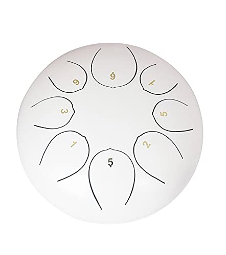 Tambour à langue en acier, tambour à main 8 notes 10 pouces, instrument à percussion en acier à tambour avec maillets… - Les Beatles, Paul McCartney, John Lennon, RIngo Starr, George Harrison Tambour à langue en acier, tambour à main 8 notes 10 pouces, instrument à percussion en acier à tambour avec maillets…