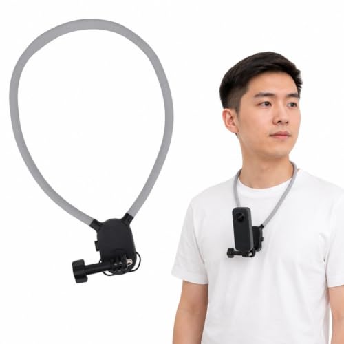 �l�b�N�}�E���g Insta360 Luna Ultra�Ή� �J�����p ��|���}�E���g �g���u���P�b�g�t�� �f���A���R�[���h�V���[ �V���R���� POV�B�e Vlog�B�e �A�E�g�h�A�B�e�p�C�l�b�N�X�g���b�v