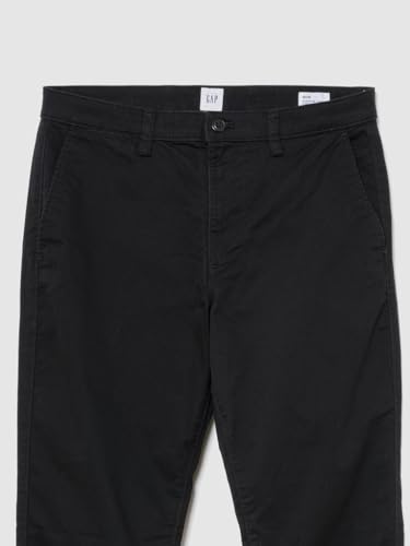 Image of Gap Men Solid Straight Fit Full Length Trousers