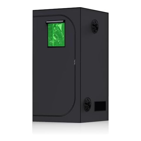 TopoGrow Multiple Sized Indoor Grow Tent 36"X36"X72" Hydroponic Plant Growing, Metal Corners W/Window, 36"X36"X72" Cover