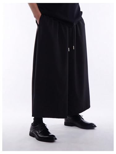 Men's Drawstring Waist Wide Leg Casual Harem Pants Baggy Japanese Yoga Harem Pants Hip hop Joggers4