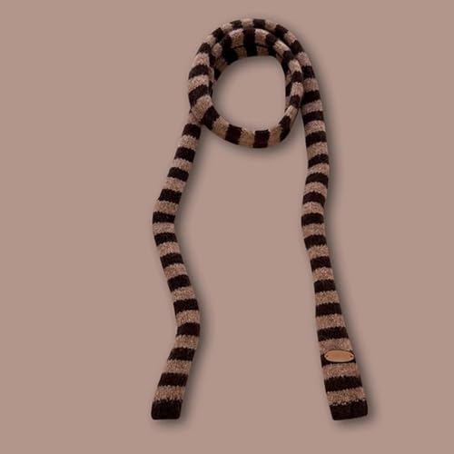 Knit Scarf, Long Skinny Belt Necktie Neck Scarf, Girls Photo Props Long Neckerchief Skinny Scarf Necktie3