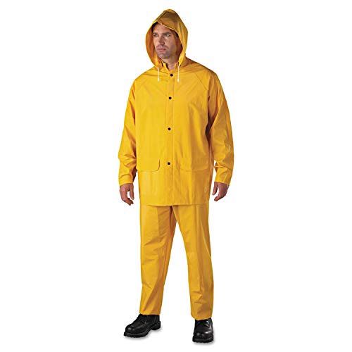 Rainsuits - 35 mil 3 piece rain suit pvc/polyester Size: XL