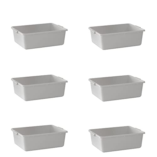 6-pack 20x15x7 in white bus tubs